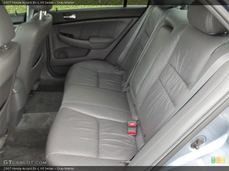 Gray Interior Rear Seat for the 2007 Honda Accord EX-L V6 Sedan #81139467