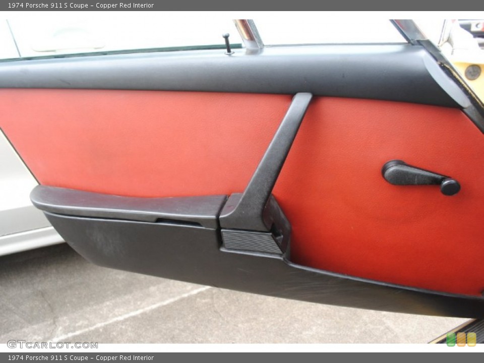 Copper Red Interior Door Panel for the 1974 Porsche 911 S Coupe #81140340