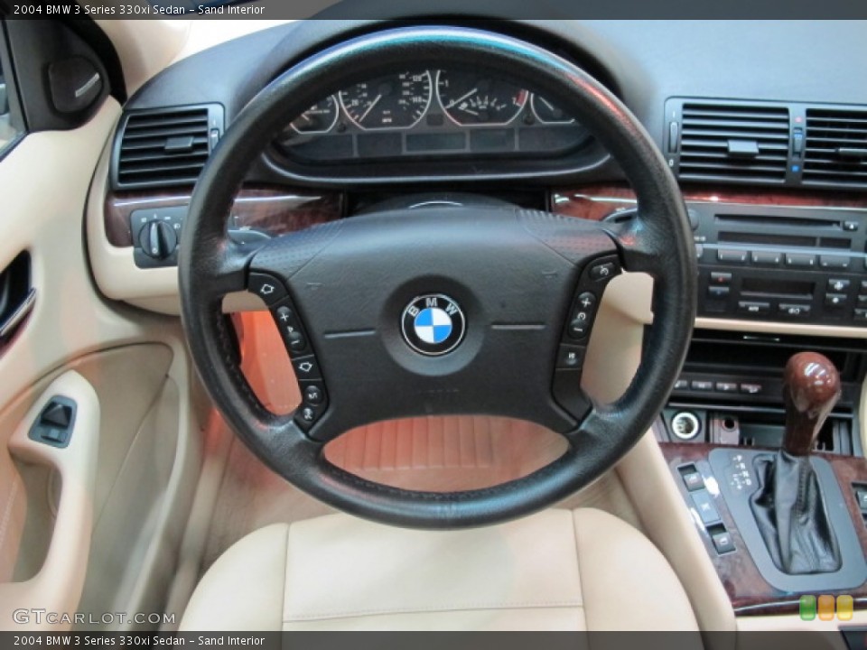 Sand Interior Steering Wheel for the 2004 BMW 3 Series 330xi Sedan #81140610