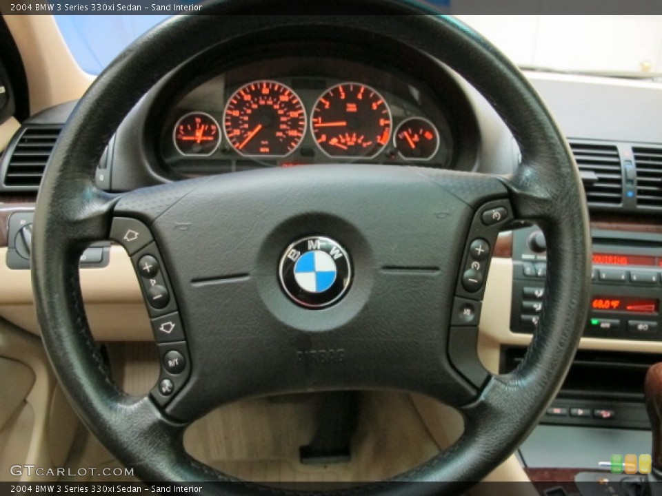 Sand Interior Steering Wheel for the 2004 BMW 3 Series 330xi Sedan #81140748