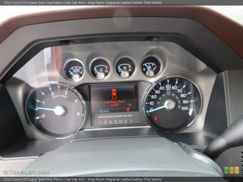 King Ranch Chaparral Leather/Adobe Trim Interior Gauges for the 2013 Ford F250 Super Duty King Ranch Crew Cab 4x4 #81141837