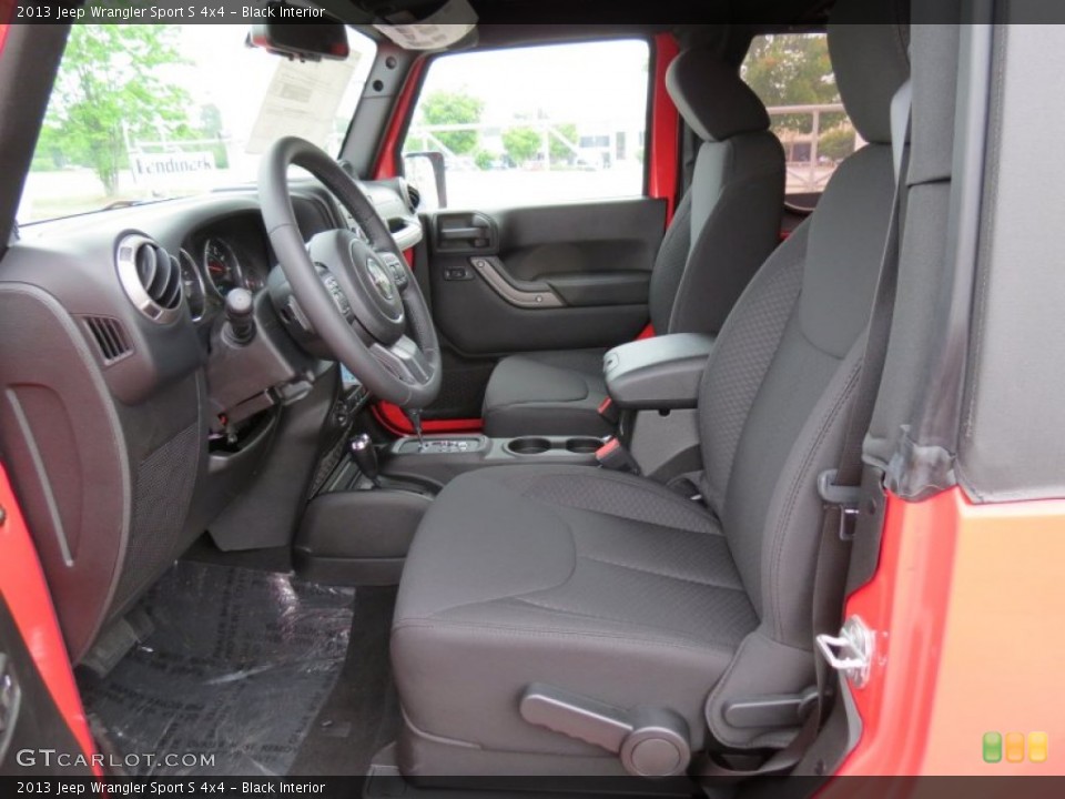 Black Interior Photo for the 2013 Jeep Wrangler Sport S 4x4 #81141898