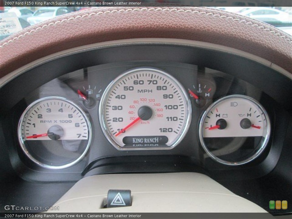 Castano Brown Leather Interior Gauges for the 2007 Ford F150 King Ranch SuperCrew 4x4 #81143009