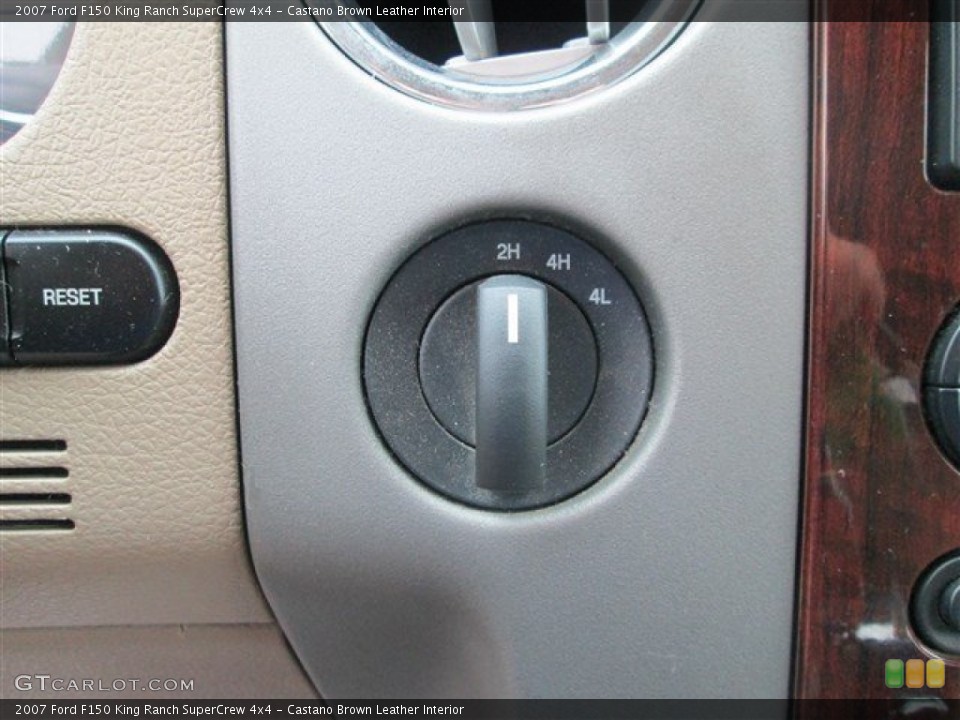 Castano Brown Leather Interior Controls for the 2007 Ford F150 King Ranch SuperCrew 4x4 #81143034