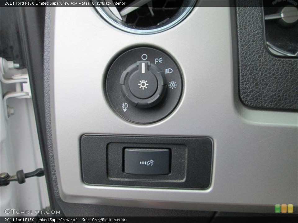 Steel Gray/Black Interior Controls for the 2011 Ford F150 Limited SuperCrew 4x4 #81143741
