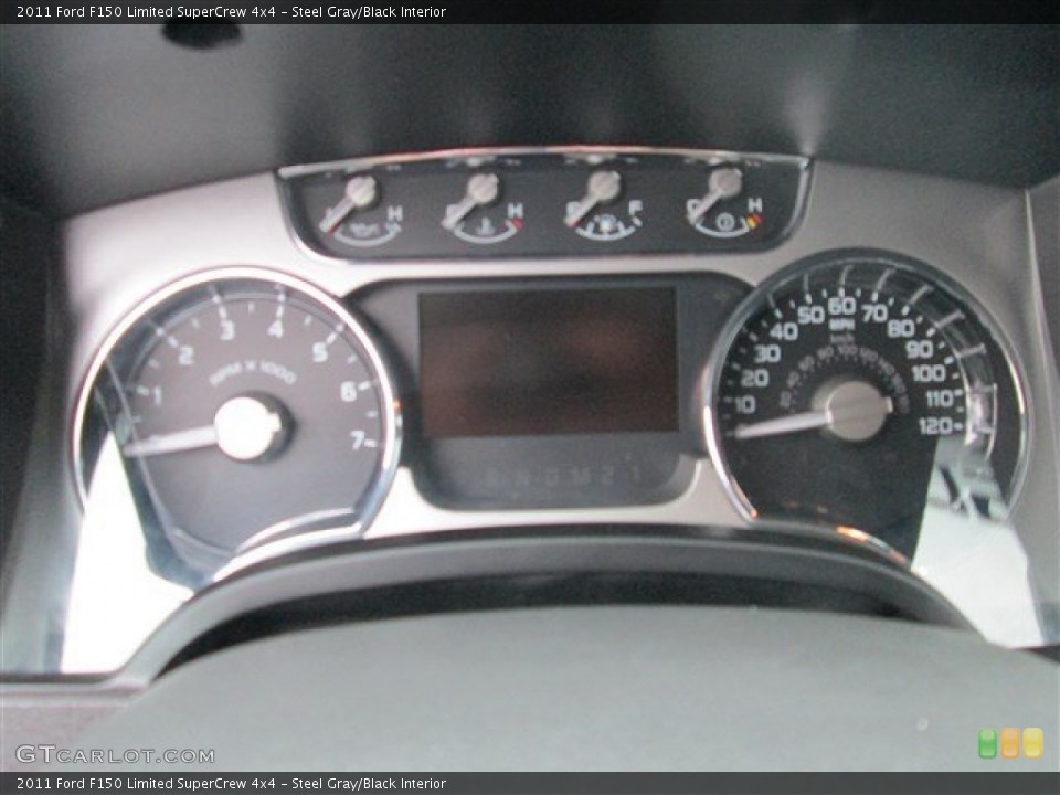 Steel Gray/Black Interior Gauges for the 2011 Ford F150 Limited SuperCrew 4x4 #81143765