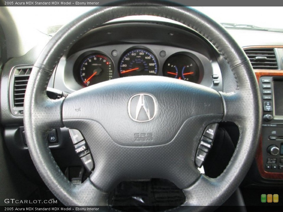 Ebony Interior Steering Wheel for the 2005 Acura MDX  #81143877