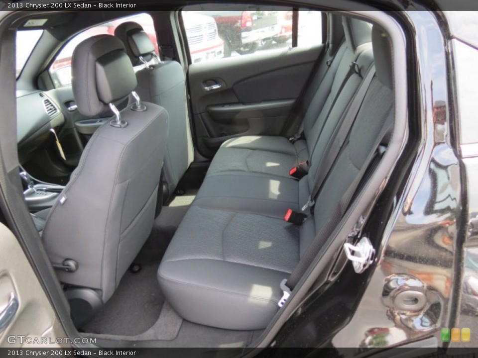 Black Interior Rear Seat for the 2013 Chrysler 200 LX Sedan #81144129
