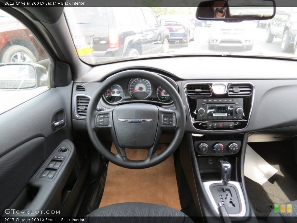 Black Interior Dashboard for the 2013 Chrysler 200 LX Sedan #81144158