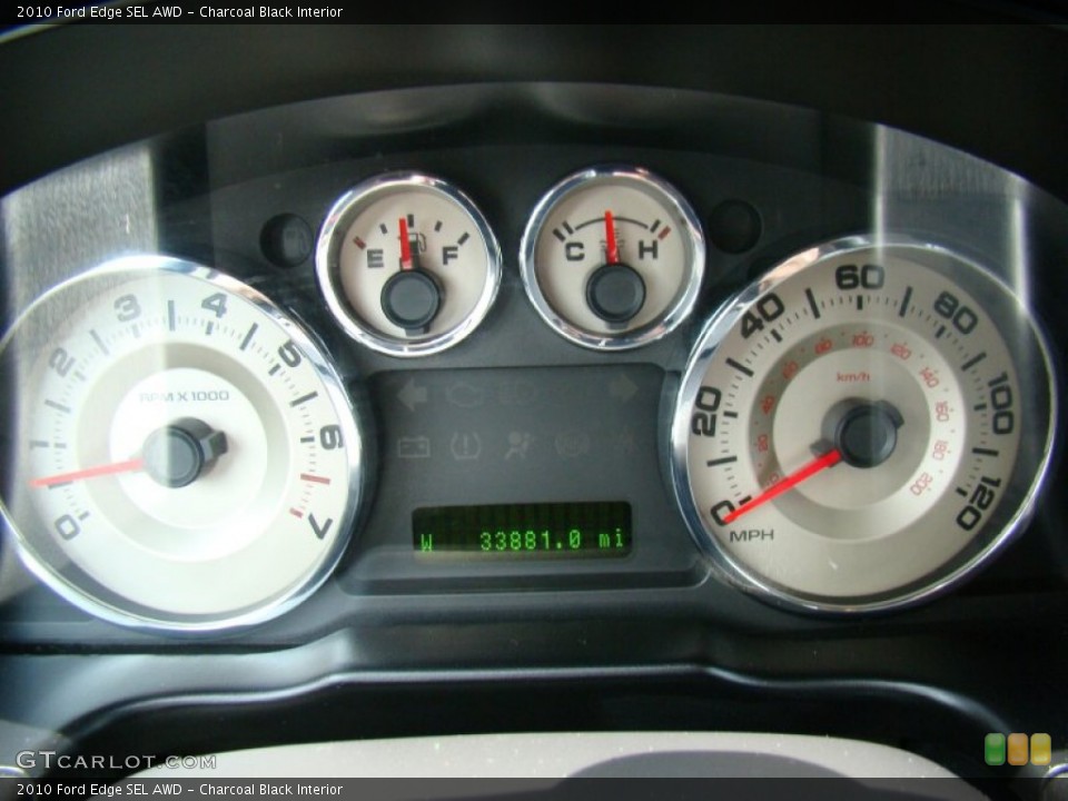 Charcoal Black Interior Gauges for the 2010 Ford Edge SEL AWD #81144657