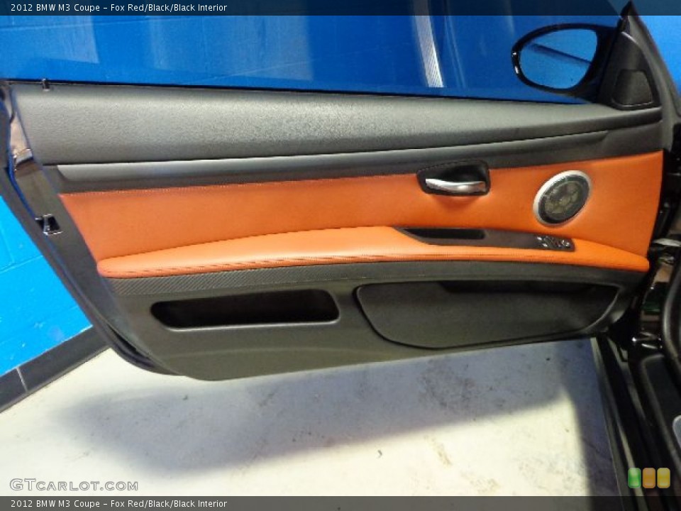 Fox Red/Black/Black Interior Door Panel for the 2012 BMW M3 Coupe #81144753