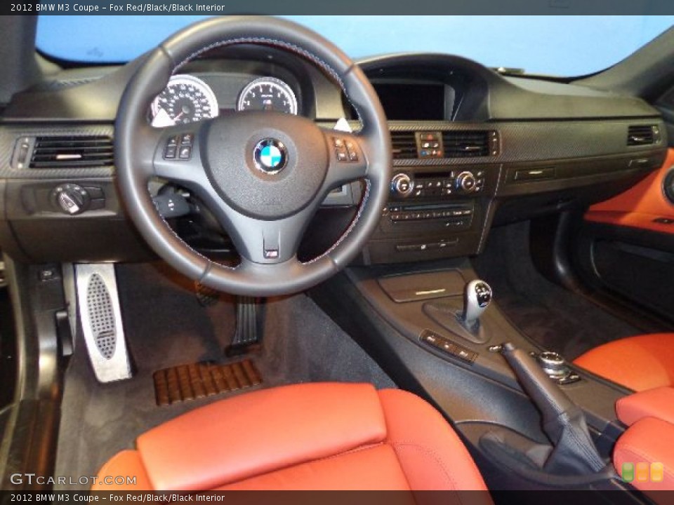 Fox Red/Black/Black 2012 BMW M3 Interiors