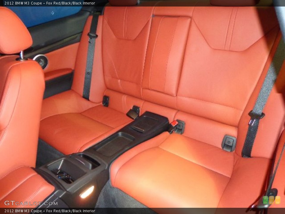 Fox Red/Black/Black Interior Rear Seat for the 2012 BMW M3 Coupe #81144888