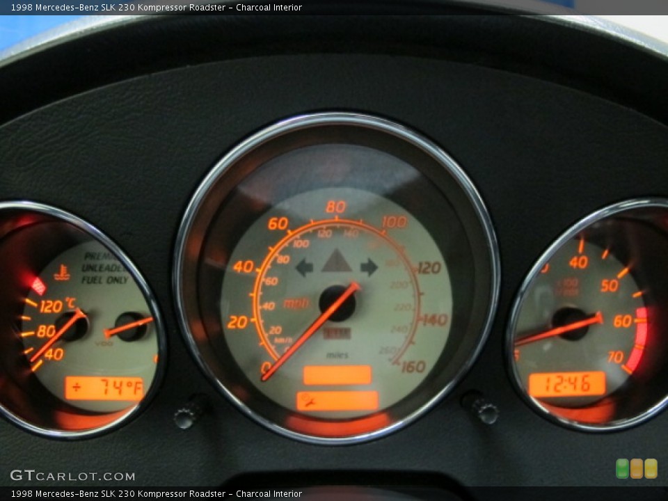 Charcoal Interior Gauges for the 1998 Mercedes-Benz SLK 230 Kompressor Roadster #81145506