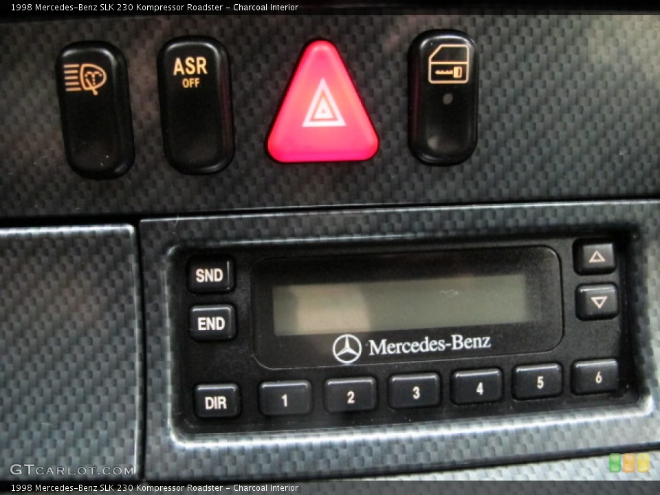 Charcoal Interior Controls for the 1998 Mercedes-Benz SLK 230 Kompressor Roadster #81145581