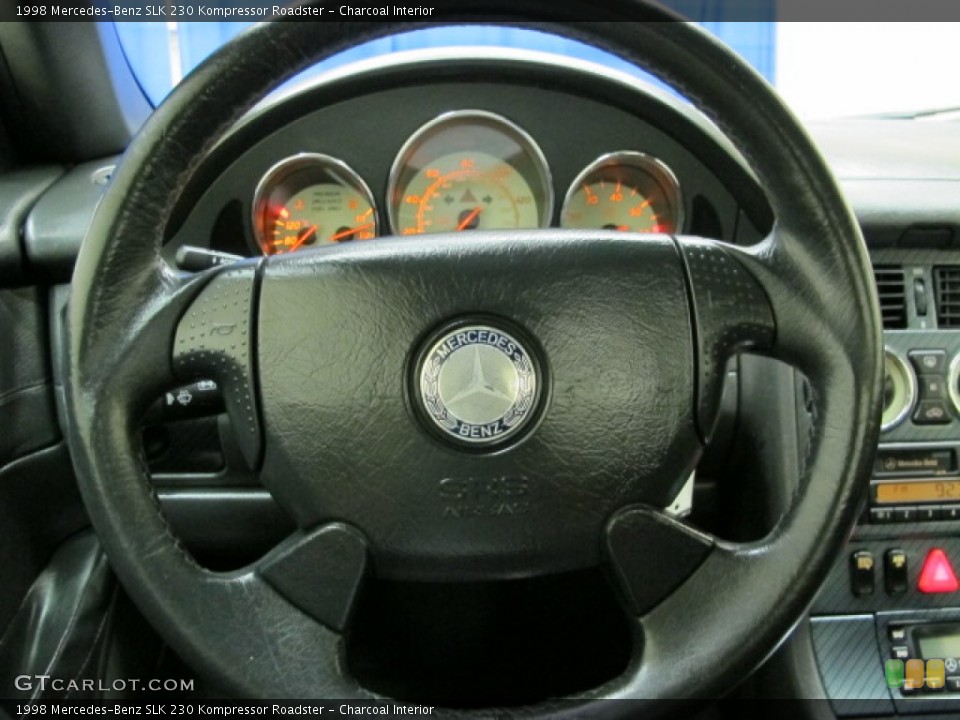 Charcoal Interior Steering Wheel for the 1998 Mercedes-Benz SLK 230 Kompressor Roadster #81145623