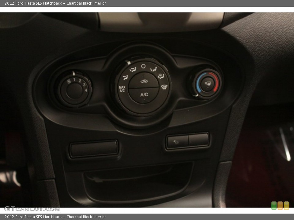 Charcoal Black Interior Controls for the 2012 Ford Fiesta SES Hatchback #81145797