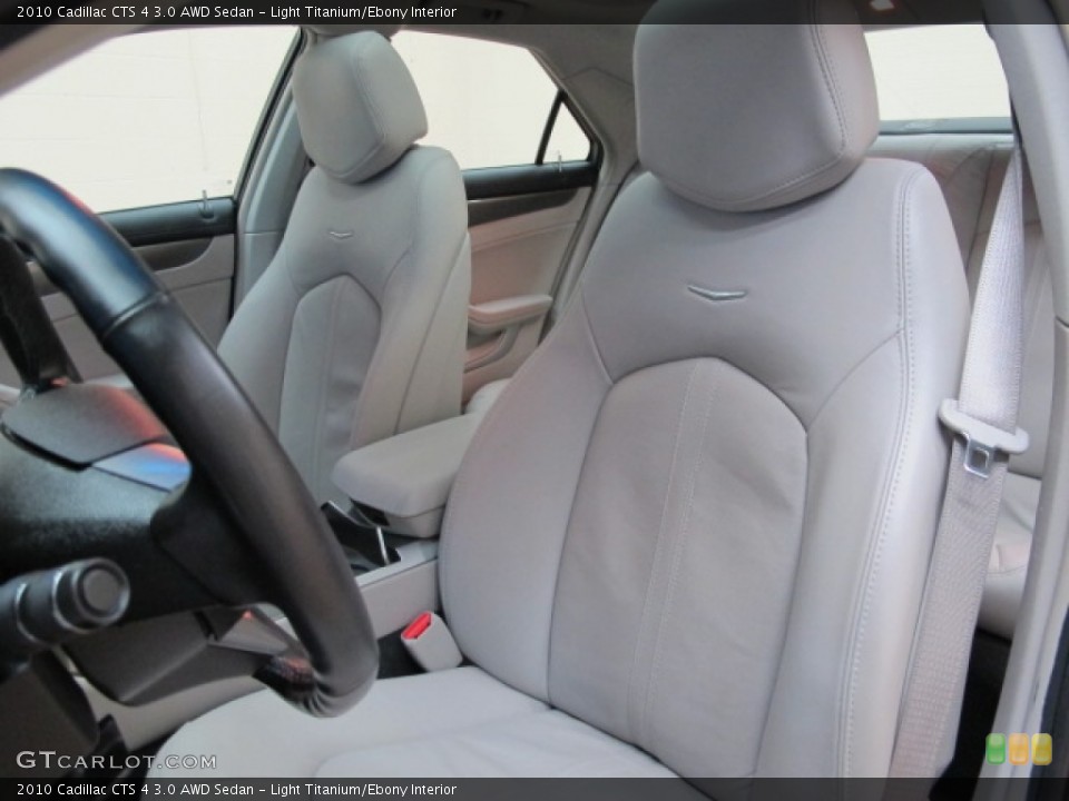 Light Titanium/Ebony Interior Front Seat for the 2010 Cadillac CTS 4 3.0 AWD Sedan #81146055