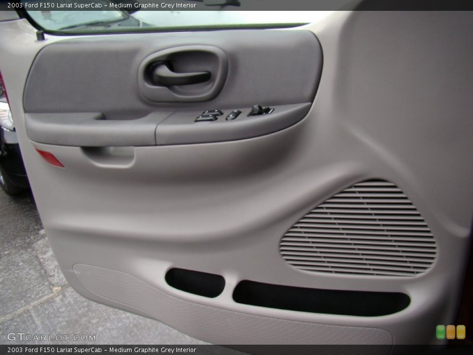 Medium Graphite Grey Interior Door Panel for the 2003 Ford F150 Lariat SuperCab #81146137