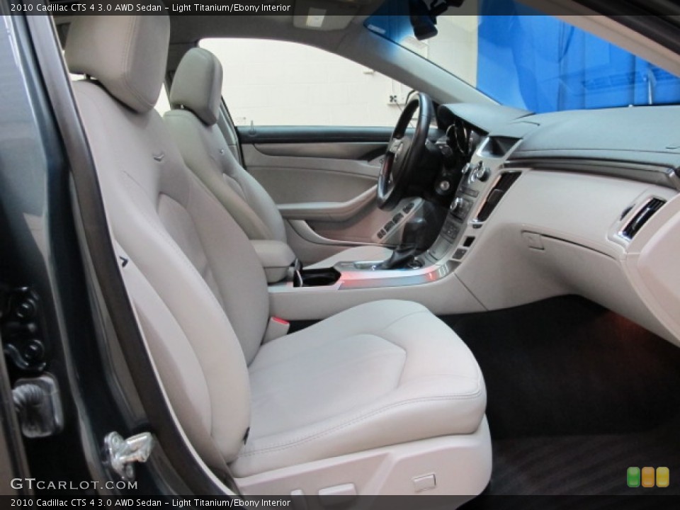 Light Titanium/Ebony Interior Front Seat for the 2010 Cadillac CTS 4 3.0 AWD Sedan #81146181
