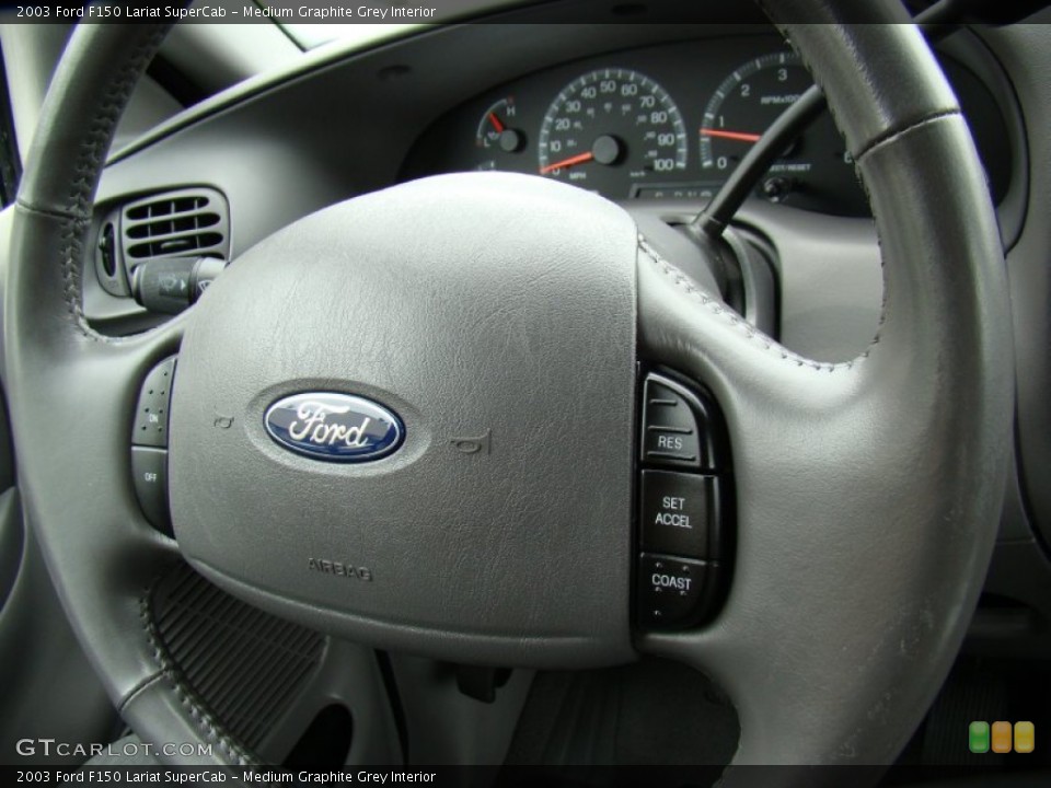 Medium Graphite Grey Interior Controls for the 2003 Ford F150 Lariat SuperCab #81146233