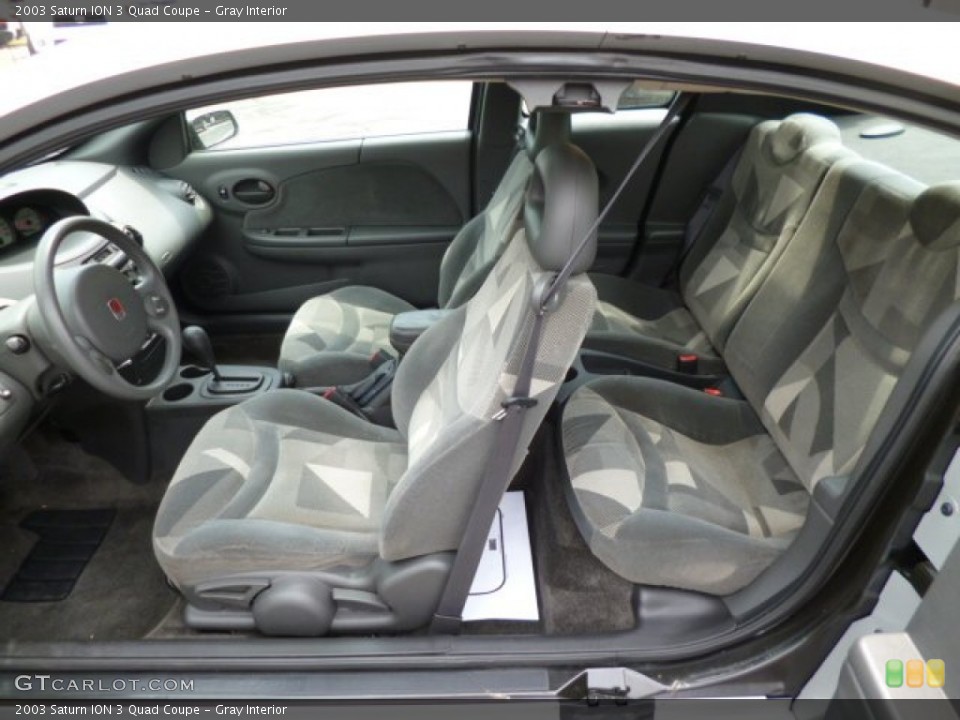 Gray Interior Photo for the 2003 Saturn ION 3 Quad Coupe #81147540