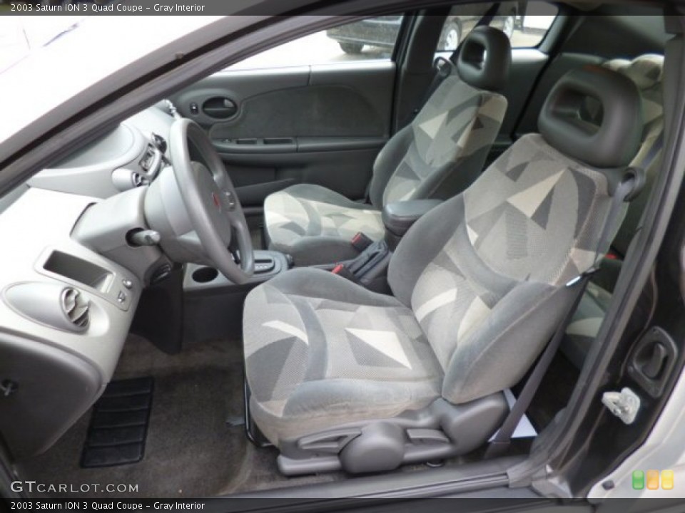 Gray Interior Front Seat for the 2003 Saturn ION 3 Quad Coupe #81147588