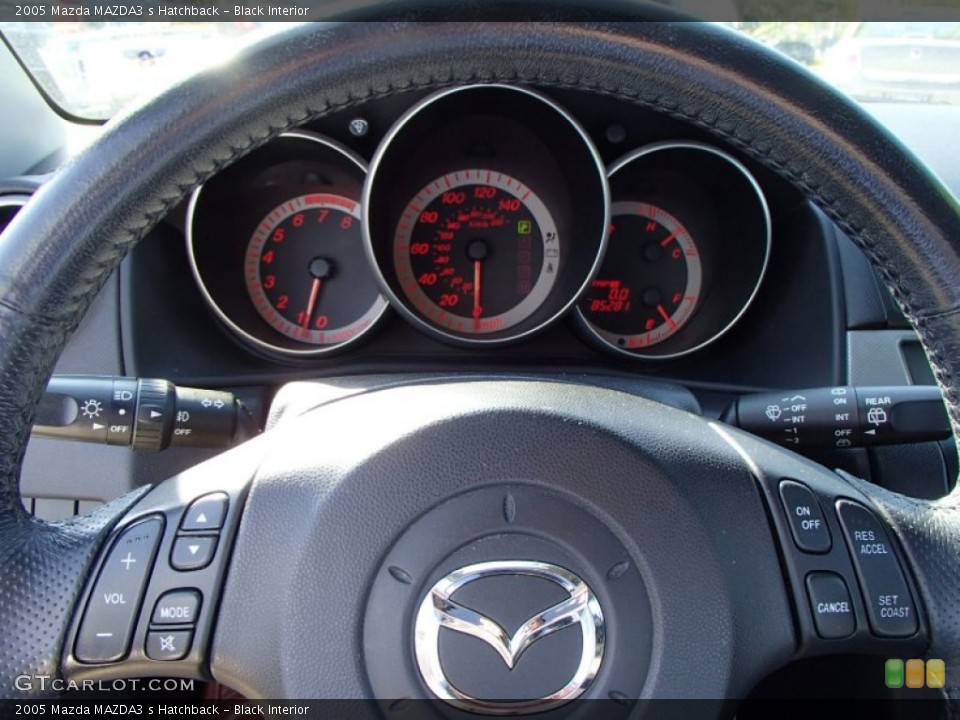 Black Interior Controls for the 2005 Mazda MAZDA3 s Hatchback #81147702