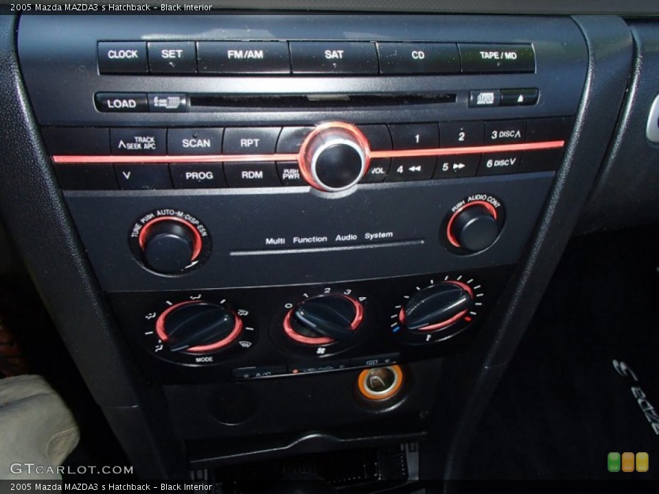 Black Interior Controls for the 2005 Mazda MAZDA3 s Hatchback #81147747
