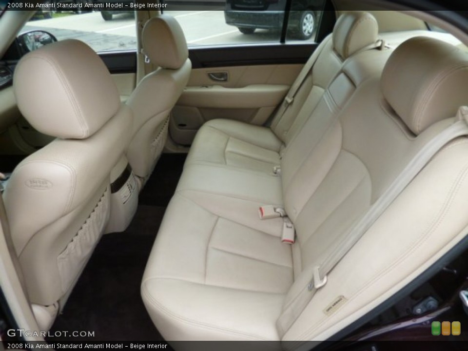 Beige Interior Rear Seat for the 2008 Kia Amanti  #81147977