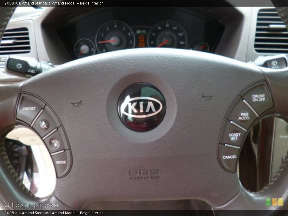Beige Interior Steering Wheel for the 2008 Kia Amanti  #81148091