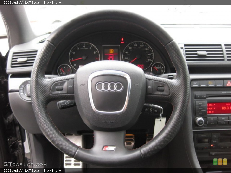 Black Interior Steering Wheel for the 2008 Audi A4 2.0T Sedan #81149208