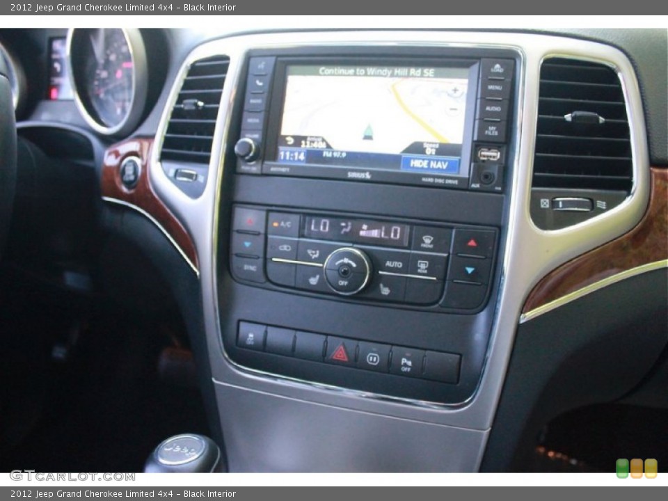 Black Interior Controls for the 2012 Jeep Grand Cherokee Limited 4x4 #81149304