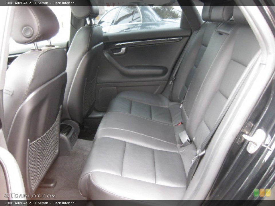 Black Interior Rear Seat for the 2008 Audi A4 2.0T Sedan #81149328