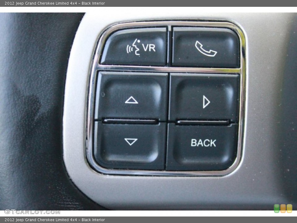 Black Interior Controls for the 2012 Jeep Grand Cherokee Limited 4x4 #81149406