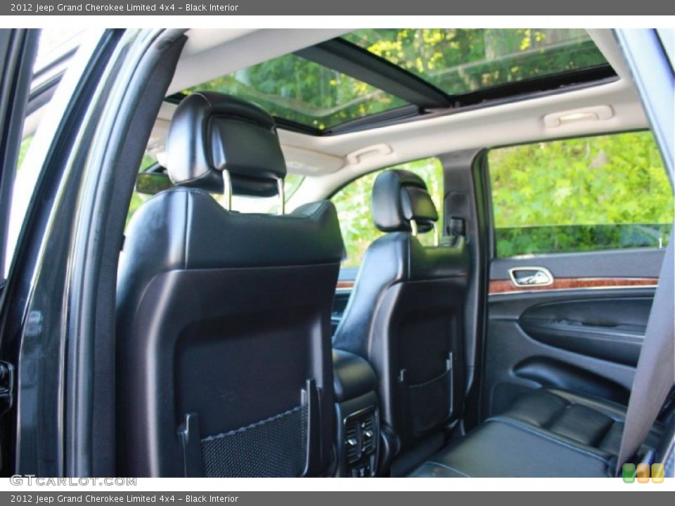 Black Interior Sunroof for the 2012 Jeep Grand Cherokee Limited 4x4 #81149526
