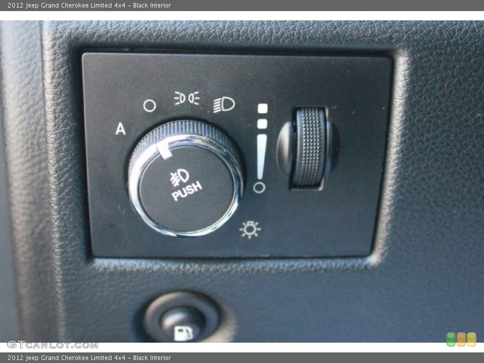 Black Interior Controls for the 2012 Jeep Grand Cherokee Limited 4x4 #81149619