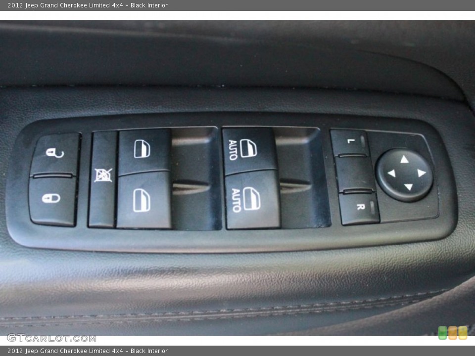 Black Interior Controls for the 2012 Jeep Grand Cherokee Limited 4x4 #81149755