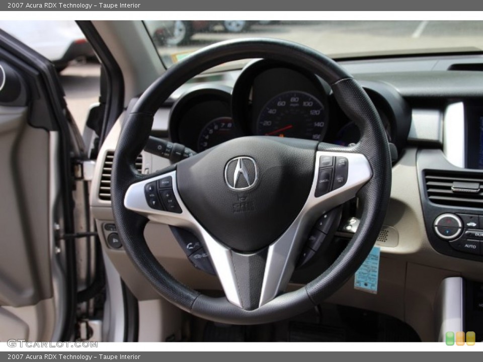 Taupe Interior Steering Wheel for the 2007 Acura RDX Technology #81151980