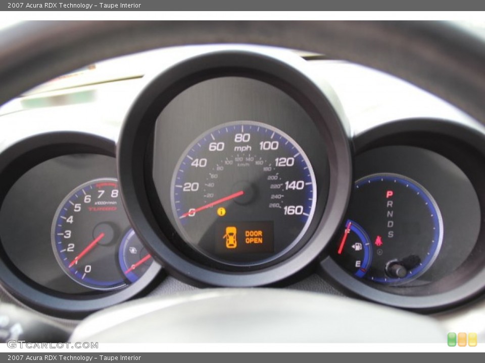 Taupe Interior Gauges for the 2007 Acura RDX Technology #81152038