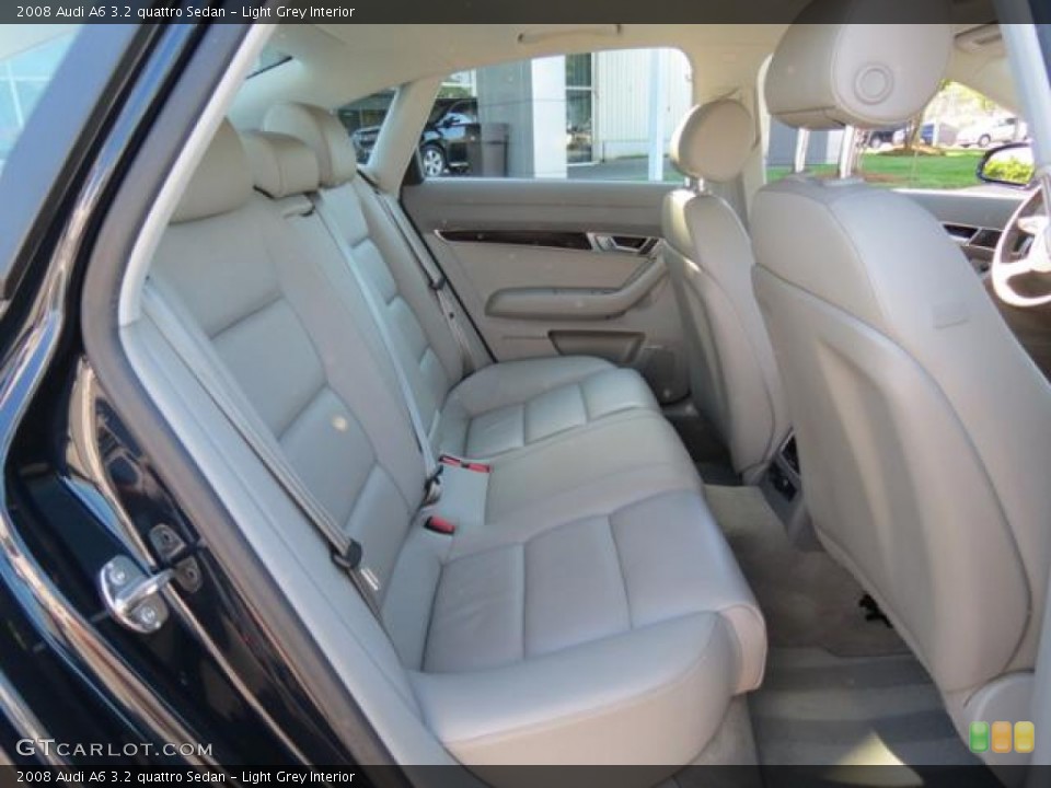 Light Grey Interior Rear Seat for the 2008 Audi A6 3.2 quattro Sedan #81152262