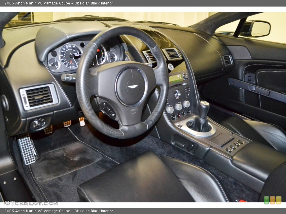 Obsidian Black Interior Prime Interior for the 2006 Aston Martin V8 Vantage Coupe #81153006