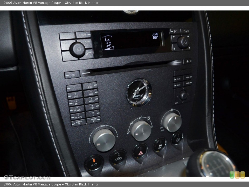 Obsidian Black Interior Controls for the 2006 Aston Martin V8 Vantage Coupe #81153523