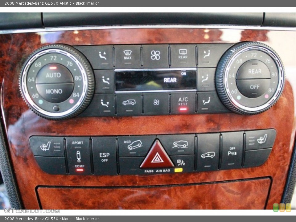 Black Interior Controls for the 2008 Mercedes-Benz GL 550 4Matic #81153615
