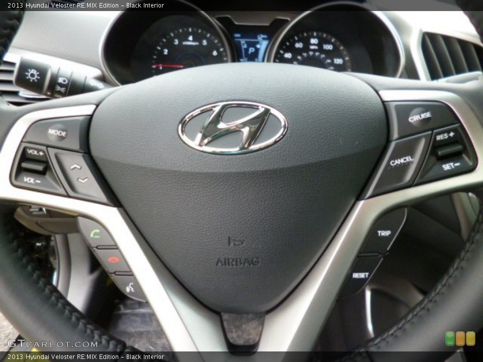 Black Interior Steering Wheel for the 2013 Hyundai Veloster RE:MIX Edition #81154236