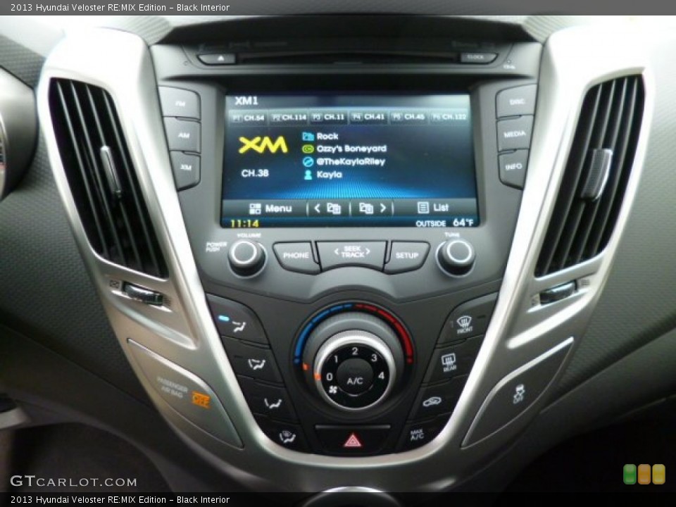 Black Interior Controls for the 2013 Hyundai Veloster RE:MIX Edition #81154271