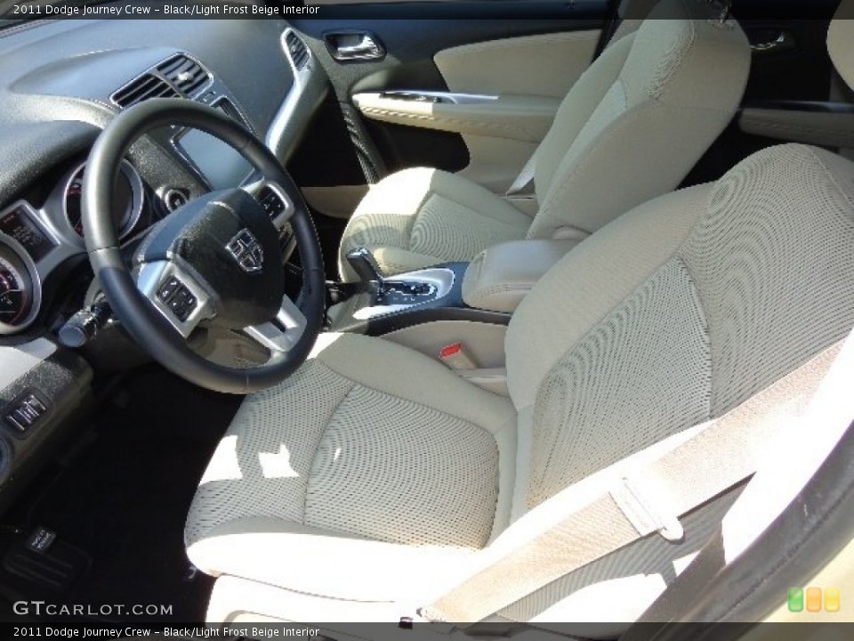 Black/Light Frost Beige Interior Photo for the 2011 Dodge Journey Crew #81154392