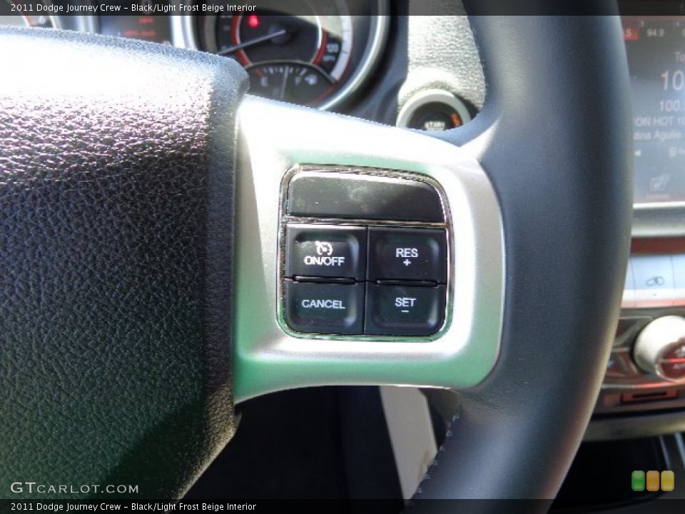 Black/Light Frost Beige Interior Controls for the 2011 Dodge Journey Crew #81154620
