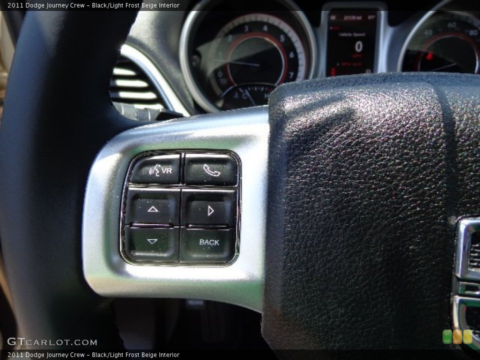 Black/Light Frost Beige Interior Controls for the 2011 Dodge Journey Crew #81154641