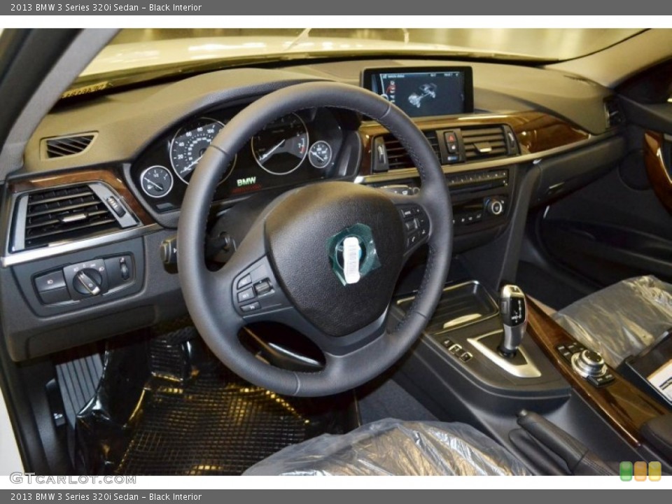 Black Interior Dashboard for the 2013 BMW 3 Series 320i Sedan #81155394